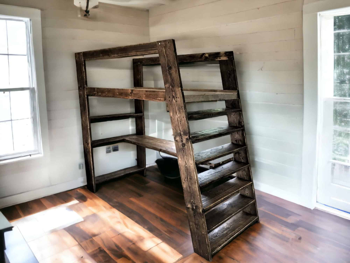 Wooden Bunk Bed & Desk | THE FROME