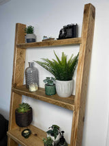 Wooden Ladder Shelves | 5 Tier Ladder Shelf | THE PISA
