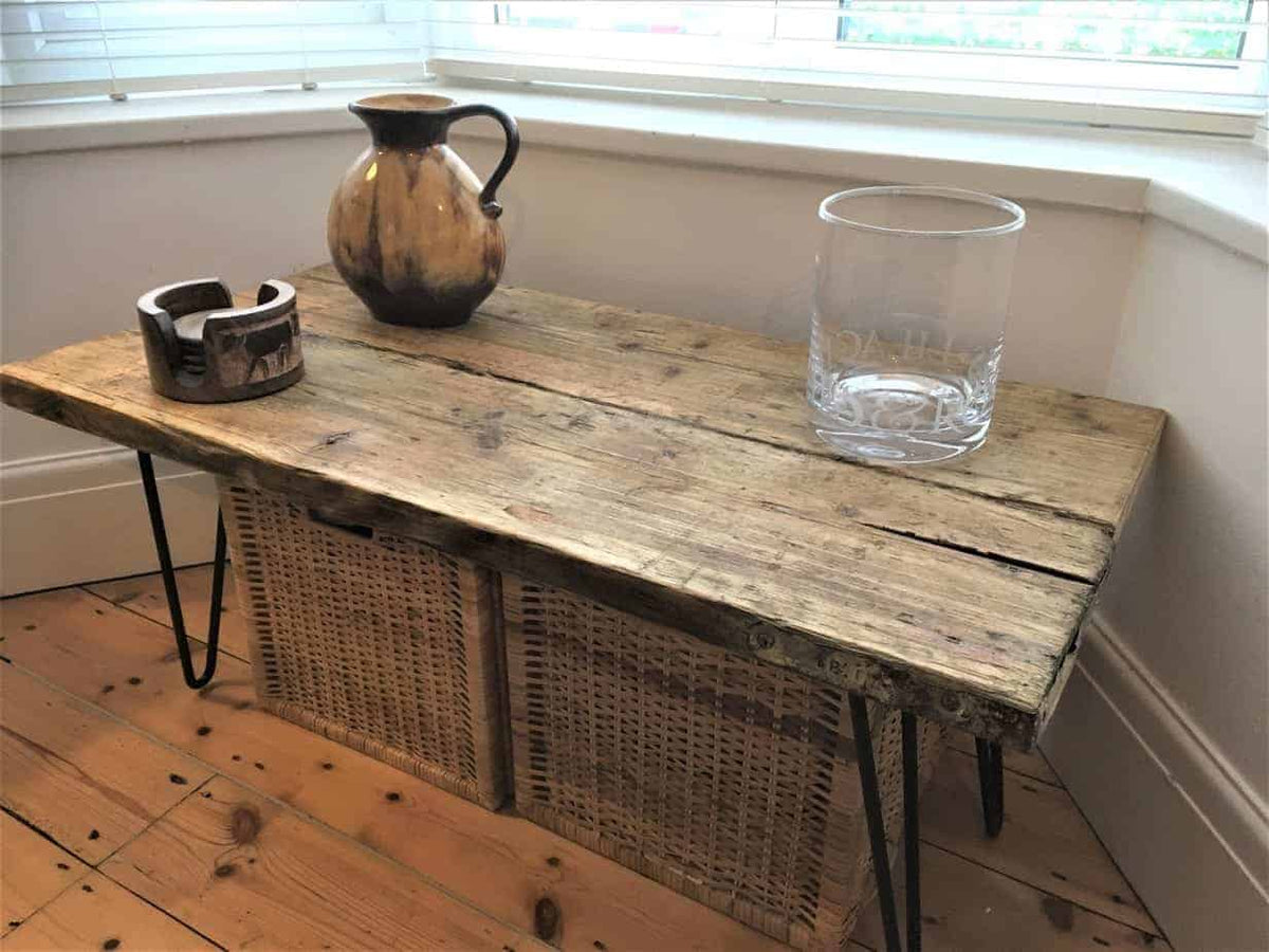 Wooden Coffee Table Hairpin Legs | THE ROMSEY