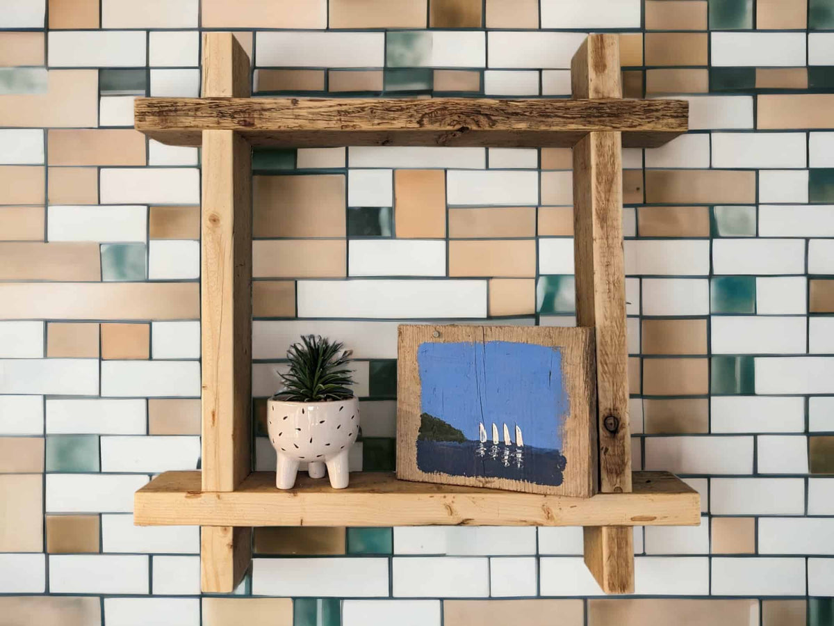 Rustic Square Shelf | THE HASHTAG