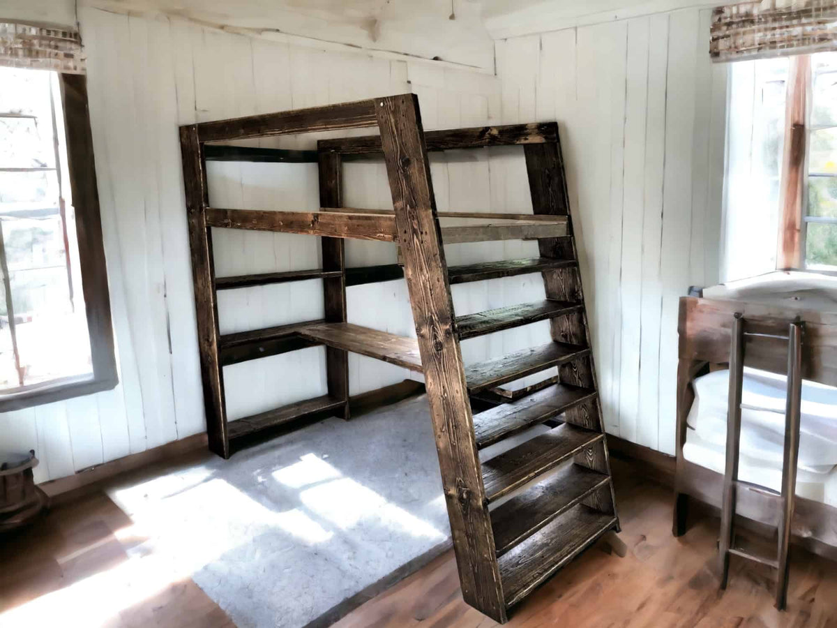 Wooden Bunk Bed & Desk | THE FROME