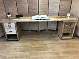 Double Pedestal Desk With Under Desk Cupboards | THE BRUNTSFIELD