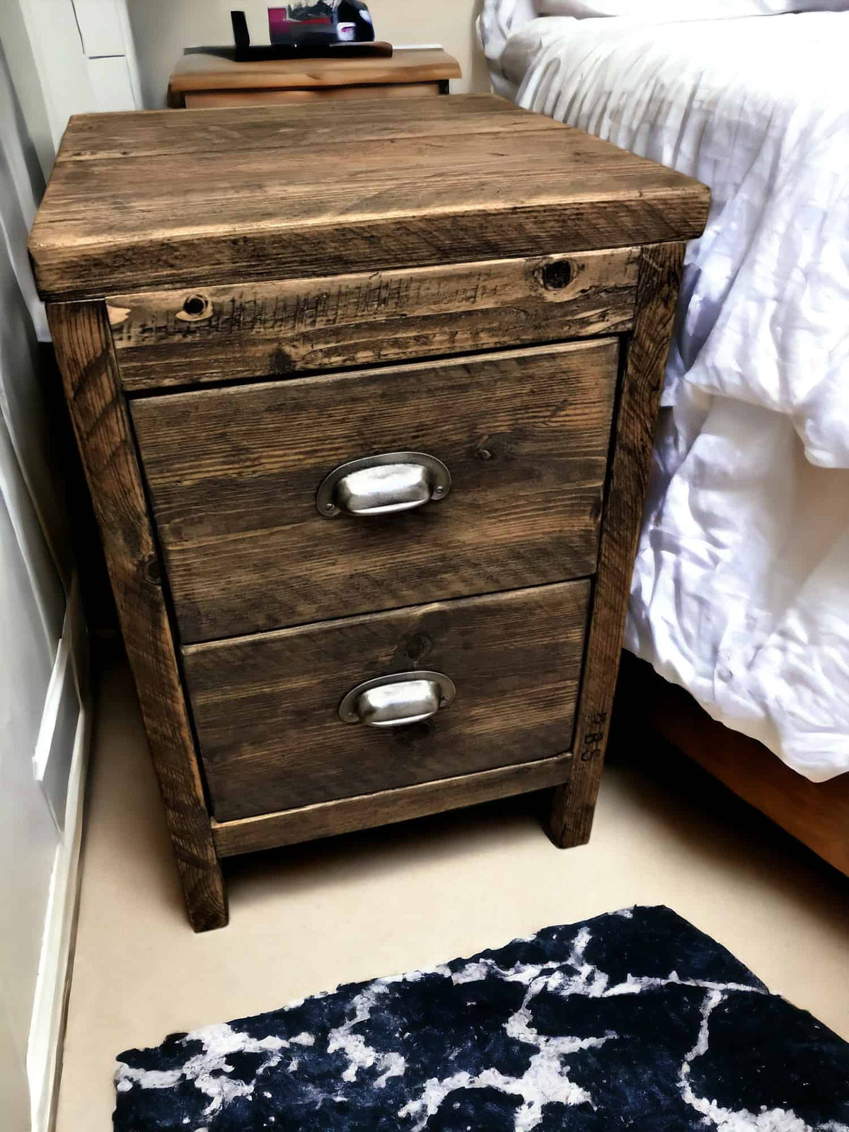 Bedside Table Reclaimed Wood | THE BEVENDEAN