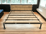 Industrial Bed | Handmade Bed Frame | Reclaimed Custom Made Bed | Scaffold Pipe Bed | THE DOUGLAS