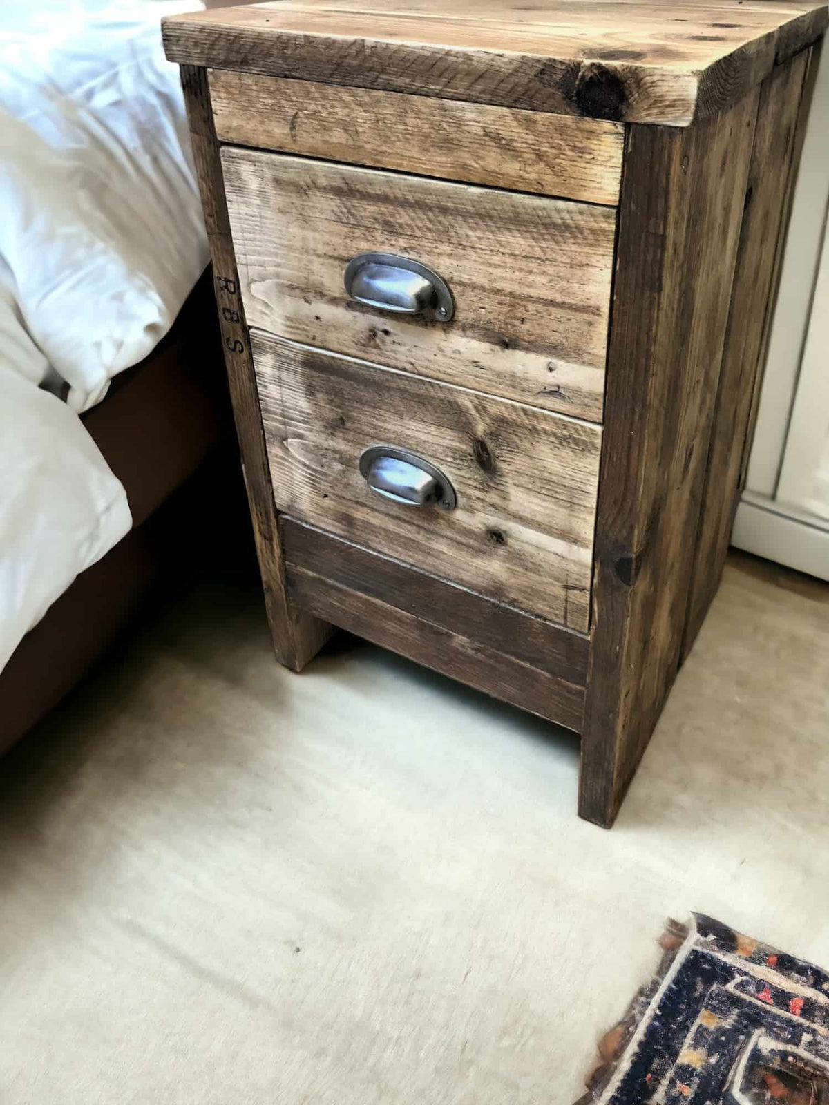 Bedside Table Reclaimed Wood | THE BEVENDEAN