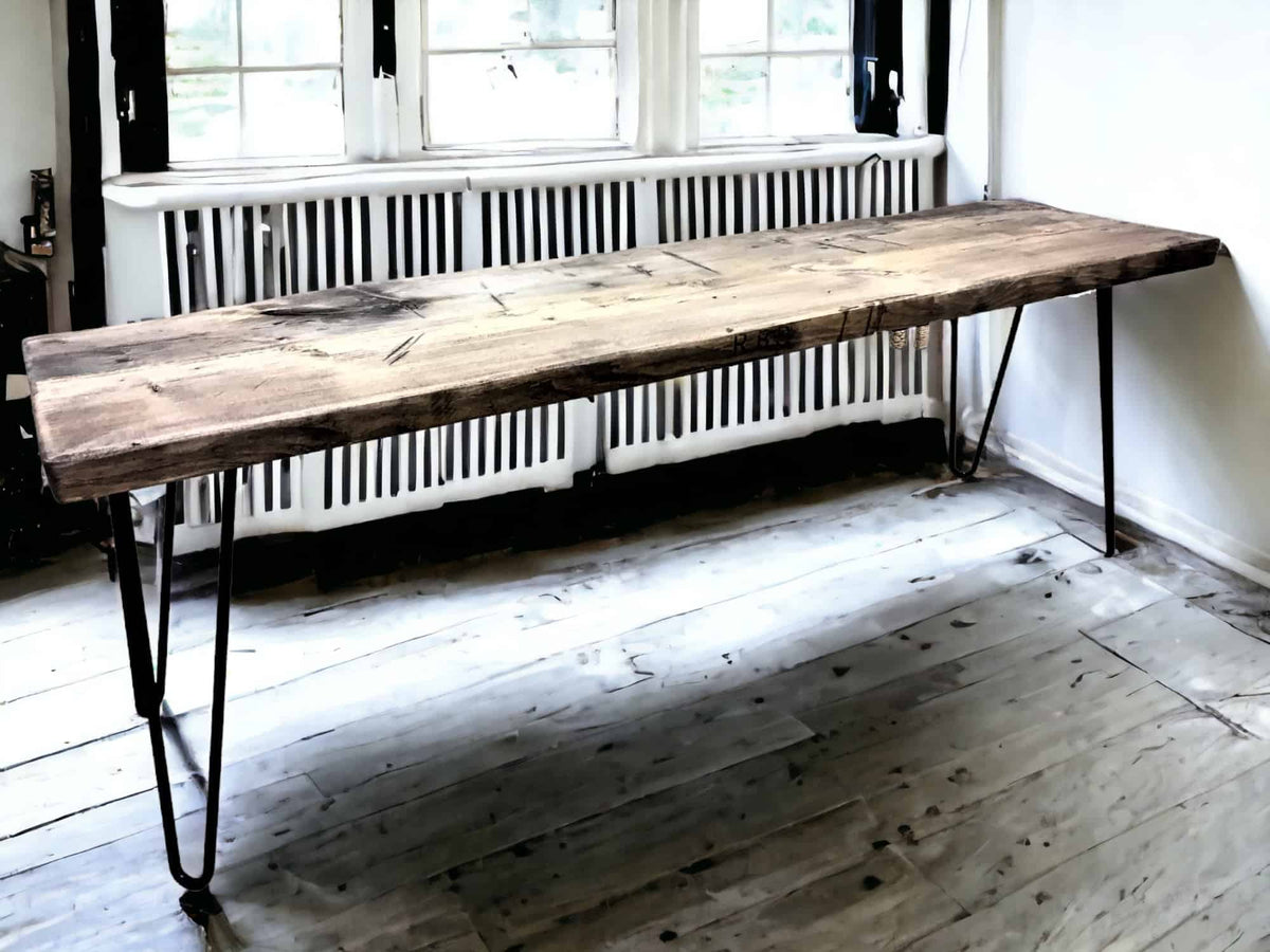 Wooden Bench Hairpin Legs | THE FAVERSHAM