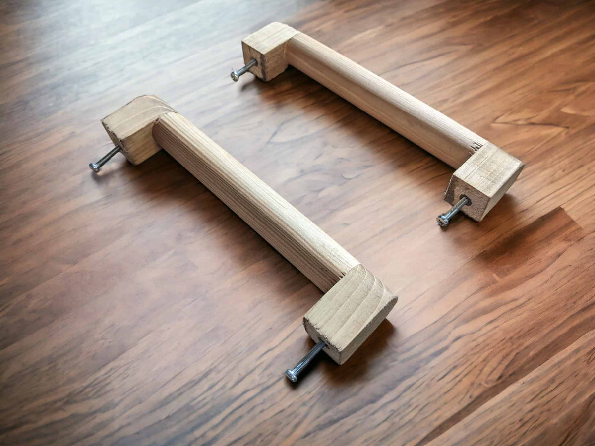 Rustic Cupboard Handles | Pine Cabinet Handles | 4 Pack Drawer Pulls | THE SMITH