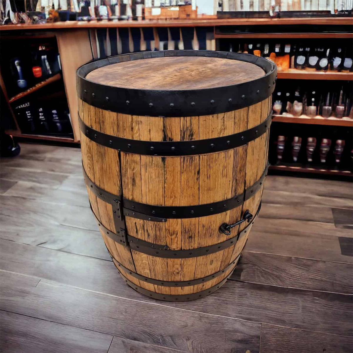 Whiskey Barrel Cupboard