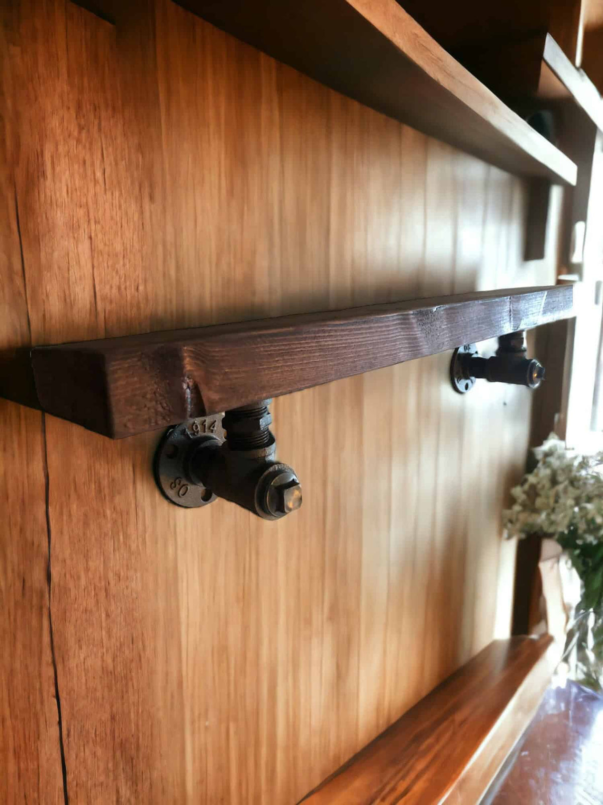 Industrial Style Slim Shelves | Rustic Shelving | Reclaimed Scaffolding | THE MARSHALL