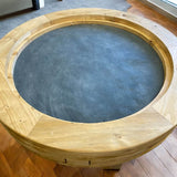Circular Gaming Table | D&D Pathfinder | Round Gaming Table | Reclaimed Scaffold Boards | THE HALO