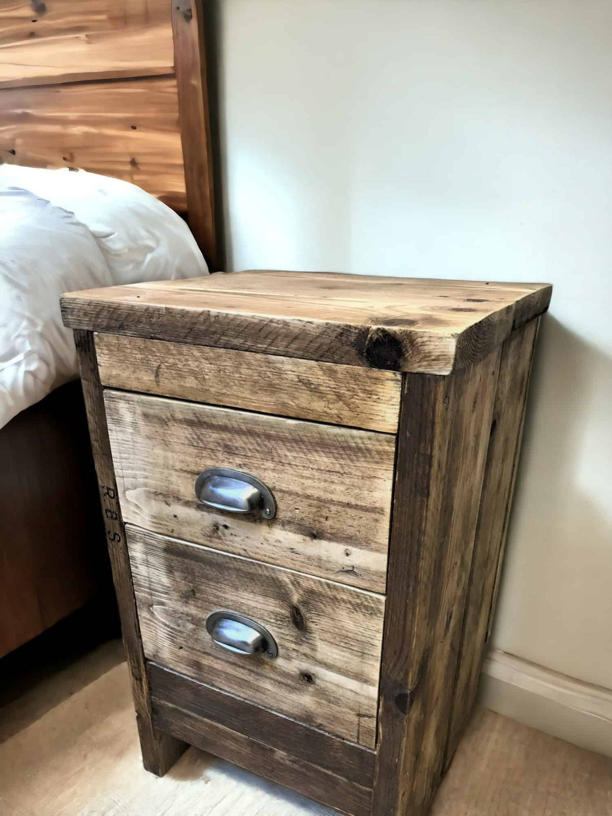Bedside Table Reclaimed Wood | THE BEVENDEAN