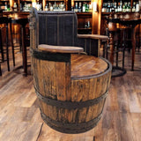 Oak Whiskey Barrel Chair With Storage – THE ELLERY