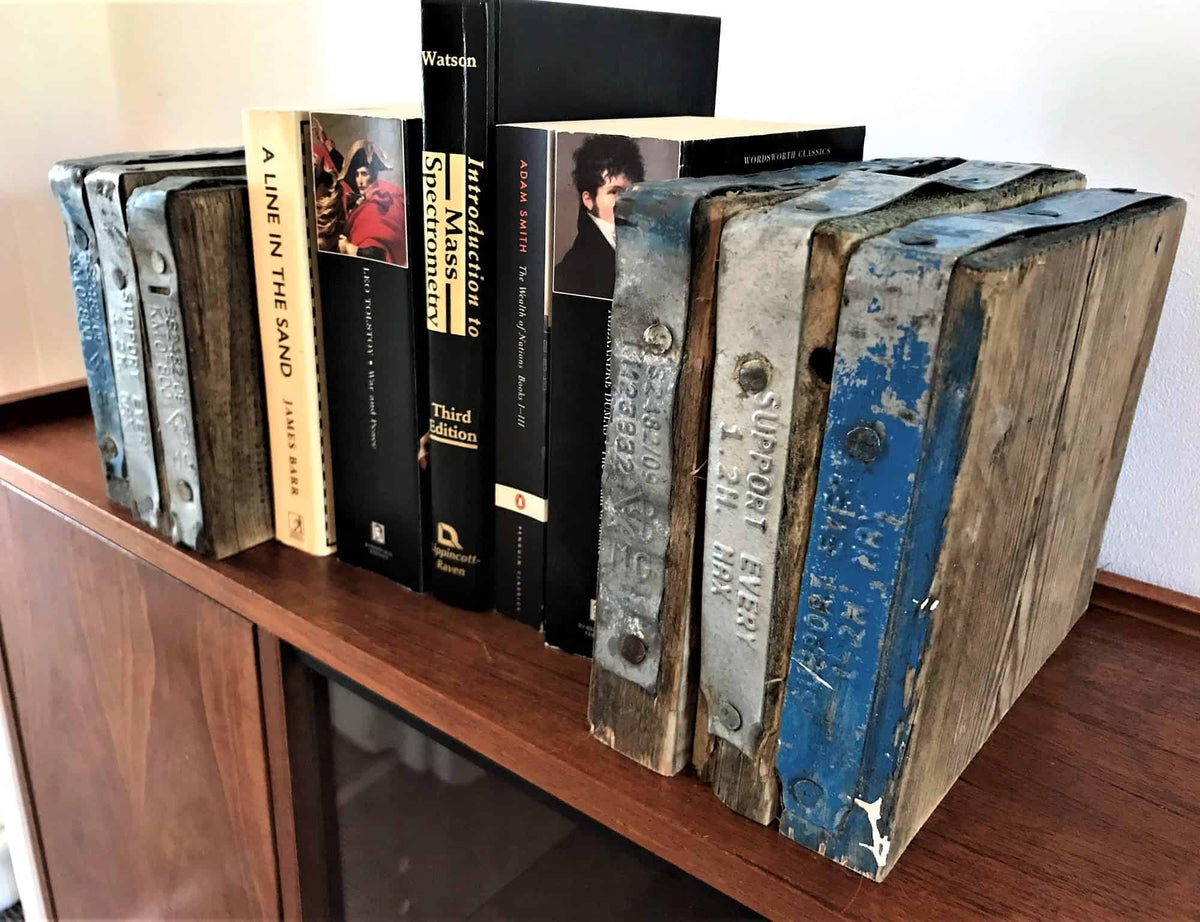wooden bookends