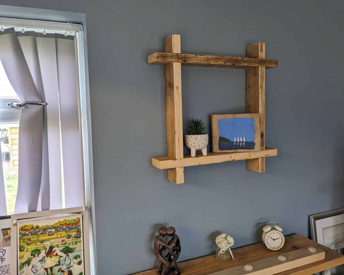 Rustic Square Shelf | THE HASHTAG