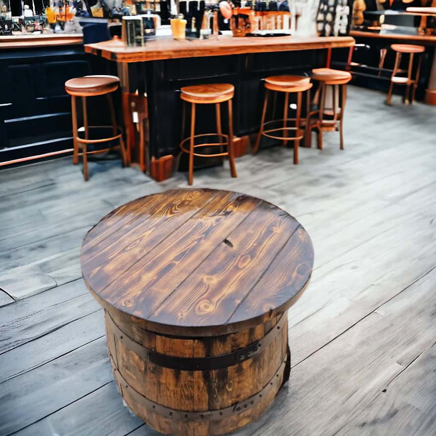 Oak Whiskey Barrel Coffee Table – THE PORTER