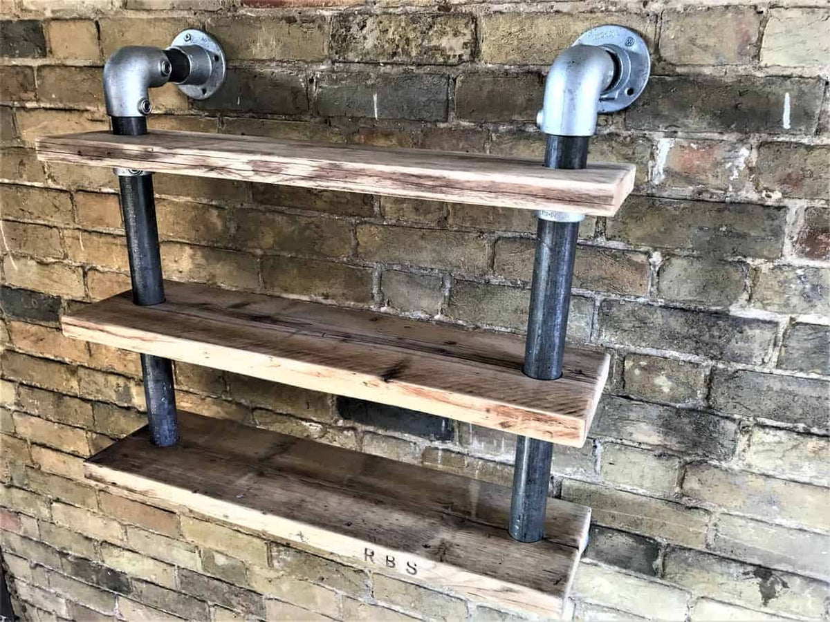 Wall Hanging Pipe Shelves | THE WINSCOMBE