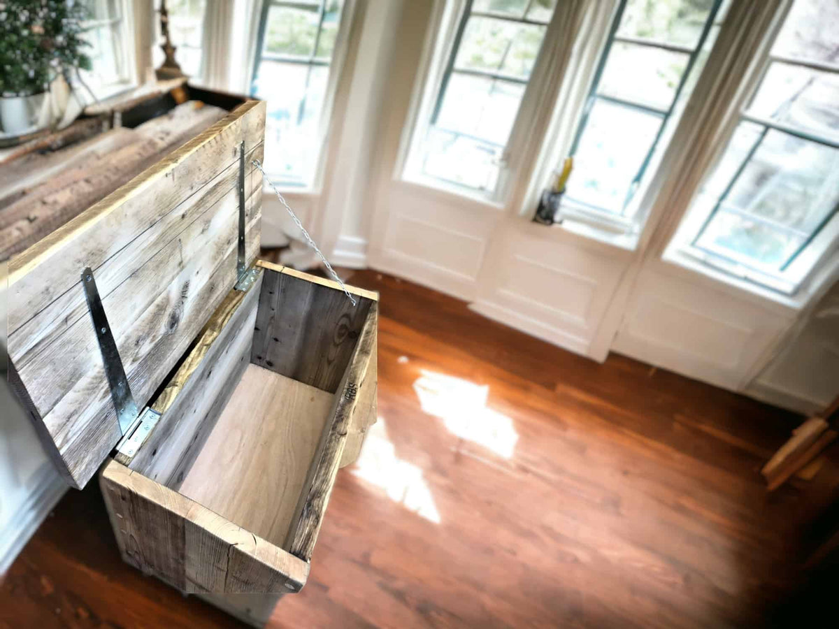 Reclaimed Wooden Blanket Box | THE BOURNEMOUTH