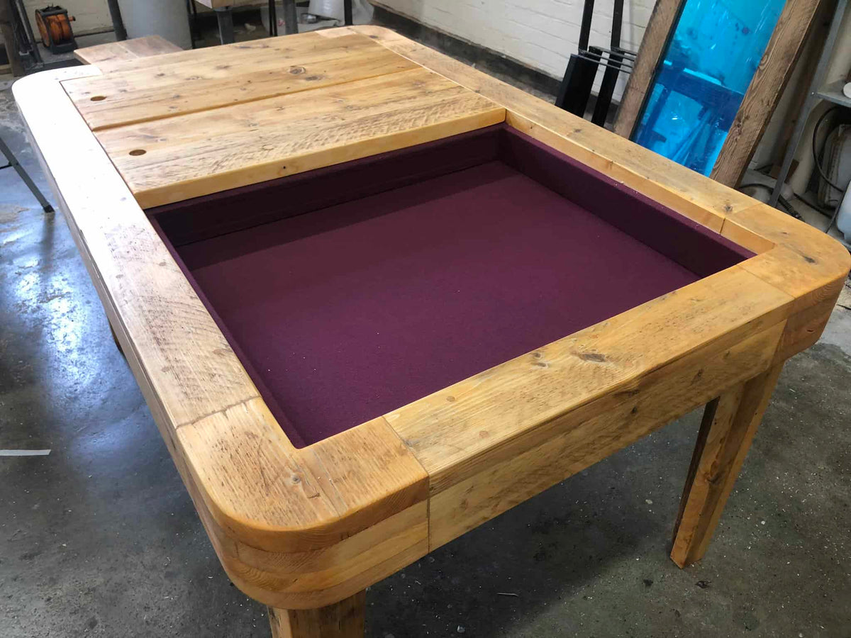 Custom Gaming Table With Strake Board | THE NELSON