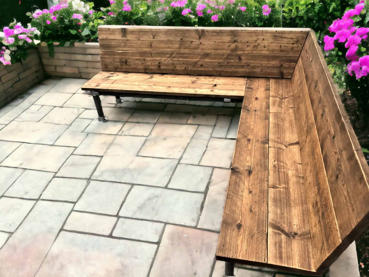 Corner Garden Bench | THE BRISTOL