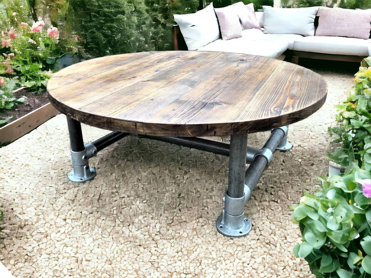 Round Wooden Coffee Table | THE LOMOND