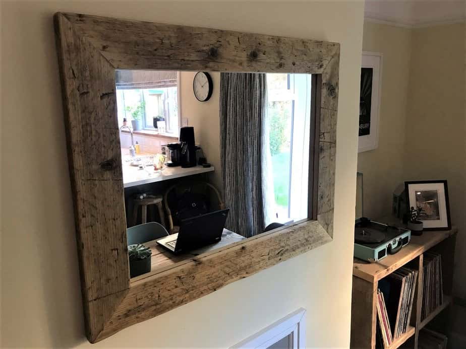 Rustic Wooden Mirror | THE OSLO