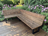 Corner Outdoor Garden Bench | THE TIMMS