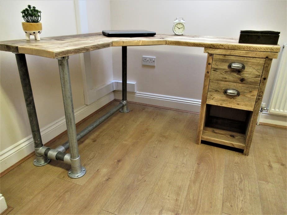 Wooden Pedestal Desk | THE BASSETT