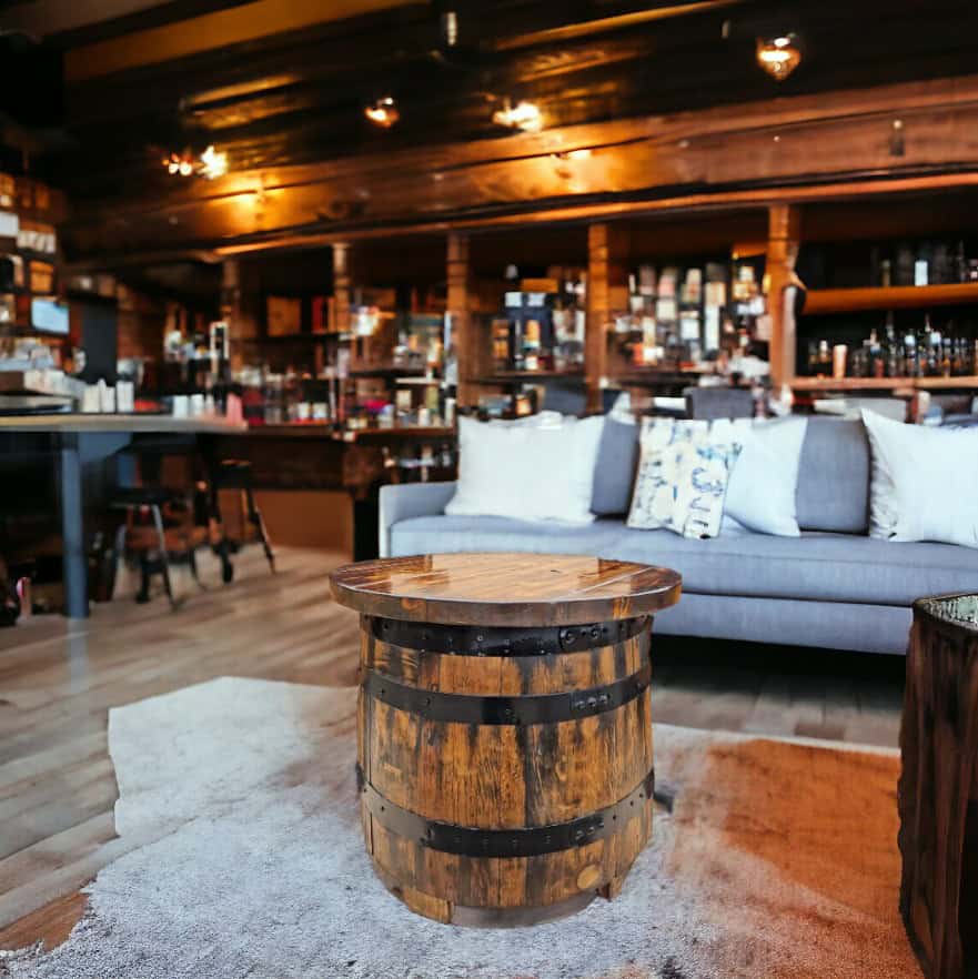 Oak Whiskey Barrel Coffee Table – THE PORTER