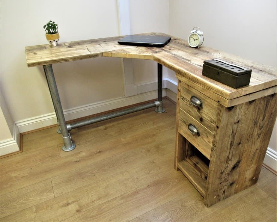 Wooden Pedestal Desk | THE BASSETT