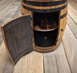 Oak Whiskey Barrel Cupboard**** Barrel Storage Unit With Door – THE COSTELLO