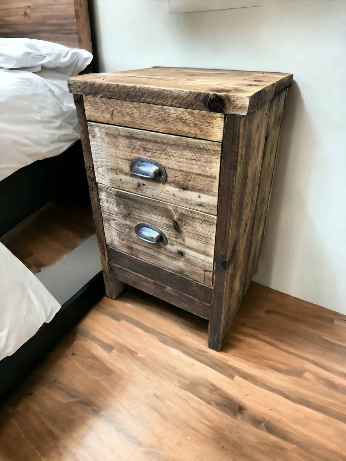Bedside Table Reclaimed Wood | THE BEVENDEAN