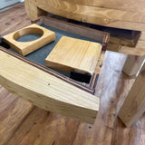 Circular Gaming Table | D&D Pathfinder | Round Gaming Table | Reclaimed Scaffold Boards | THE HALO