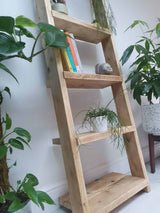 Wooden Ladder Shelves | 5 Tier Ladder Shelf | THE PISA
