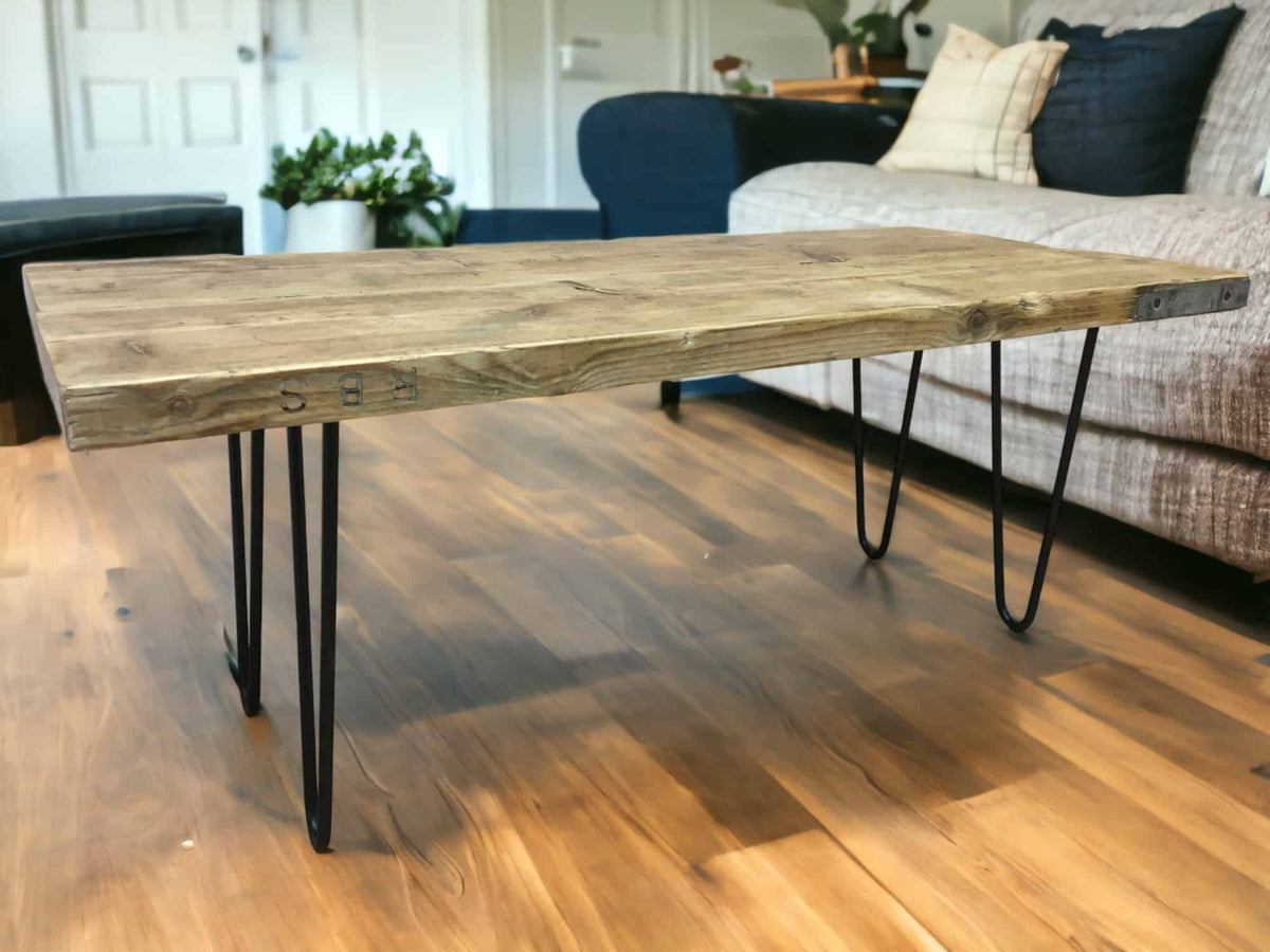 Wooden Coffee Table Hairpin Legs