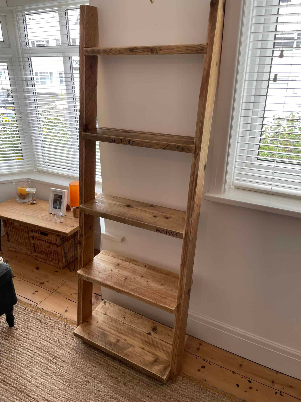 Wooden Ladder Shelves | 5 Tier Ladder Shelf | THE PISA