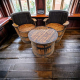 Oak Whiskey Barrel Coffee Table – THE PORTER