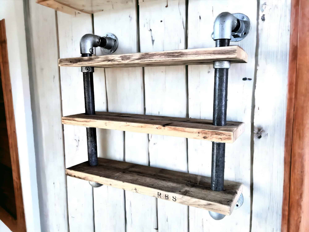 Wall Hanging Pipe Shelves | THE WINSCOMBE