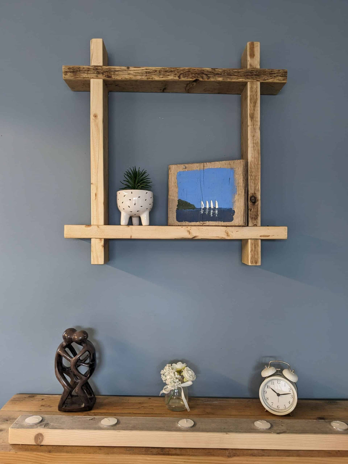 Rustic Square Shelf | THE HASHTAG