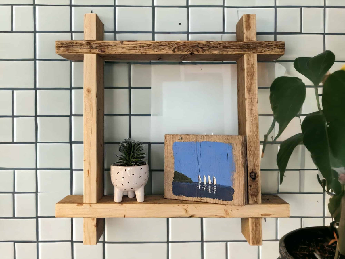 Rustic Square Shelf | THE HASHTAG