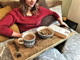 wooden bed tray