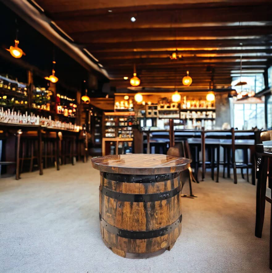 Oak Whiskey Barrel Coffee Table – THE PORTER