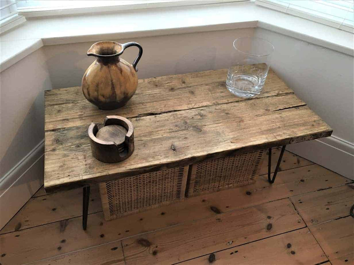 Wooden Coffee Table Hairpin Legs | THE ROMSEY