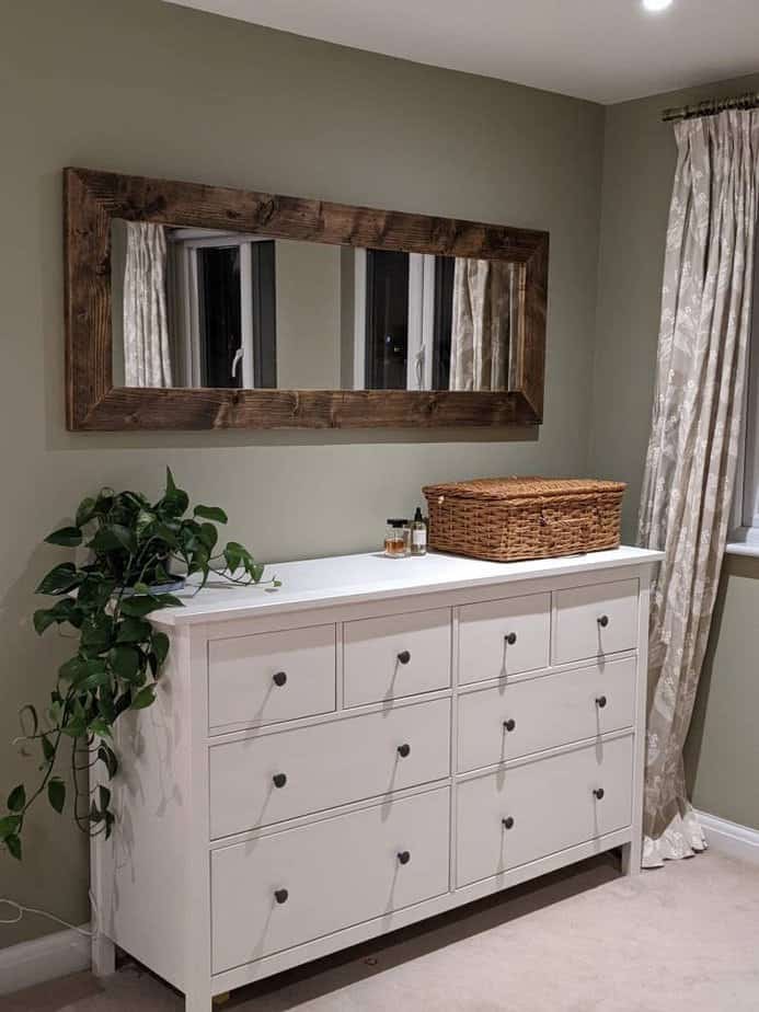 Rustic Wooden Mirror | THE OSLO