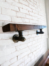 Industrial Style Slim Shelves | Rustic Shelving | Reclaimed Scaffolding | THE MARSHALL
