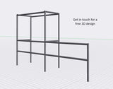 Industrial Pipe Handrail Guardrail for pubs bars & cafes Offices – THE JACKSON