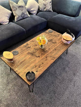 Wooden Coffee Table Hairpin Legs | THE ROMSEY