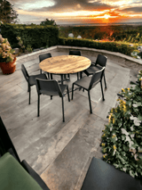 Reclaimed Wooden Round Table | THE GOUDA