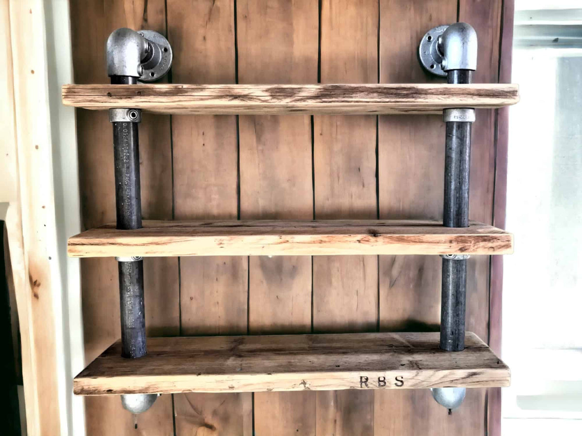 Wall Hanging Pipe Shelves | THE WINSCOMBE