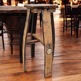 Bar Stools Made From Oak Whiskey Barrel Bar Stools | THE HATCH
