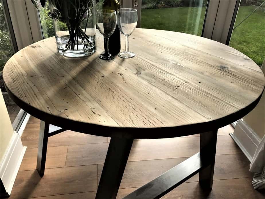 Reclaimed Wood Round Table | THE STOCKWOOD